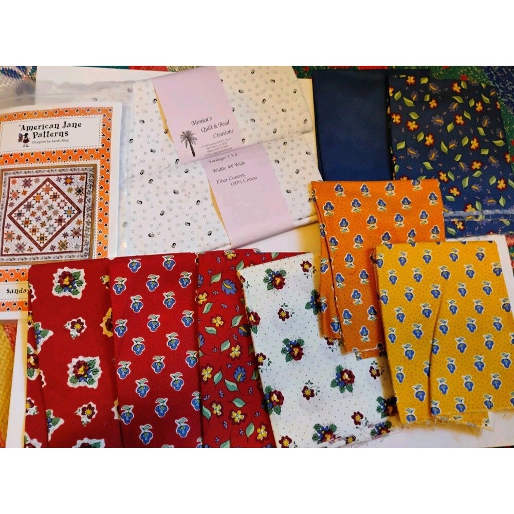 Moda American Jane Sunday Stars Quilt Fabric Kit Lot Esprit Provence Sandy Klop